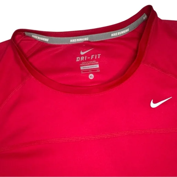 NIKE Red Dri-Fit Running Shirt - Picture 4 of 8